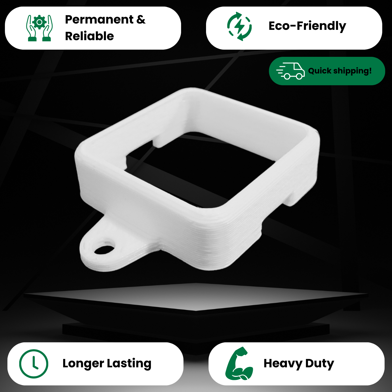 Govee Outdoor LED Light Mounting Bracket – Durable, Low-Profile Clip for Soffit, Eave, & Fascia