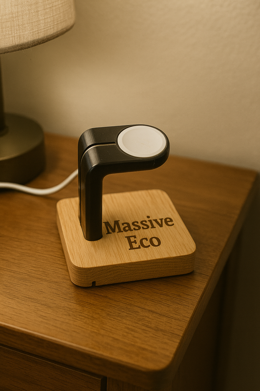 Personalized Wooden Apple Watch Charging Stand