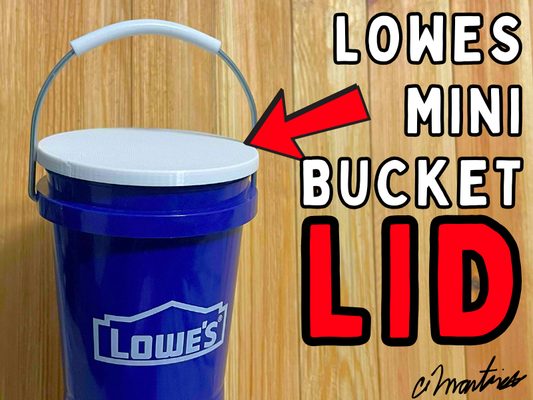 Mini Bucket Lid – 5 Pack (Compatible with Lowe’s Mini 5-Gallon Bucket)